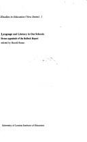 Cover for Language and literacy in our schools