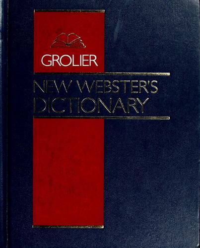 Cover for New Webster's dictionary.