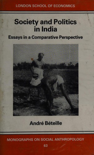 Cover for Society and politics in India