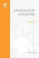 Cover for Advances in Catalysis