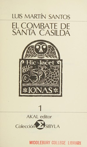 Cover for El combate de Santa Casilda