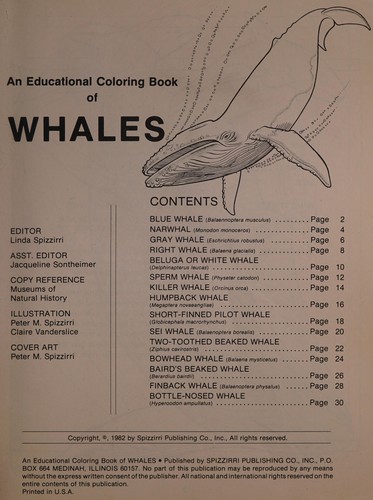 Cover for Whales