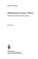 Cover for Mathematical control theory