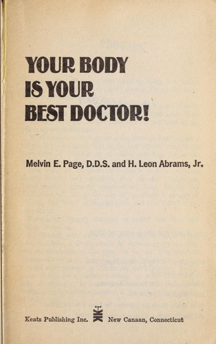 Cover for Your Body is Your Best Doctor