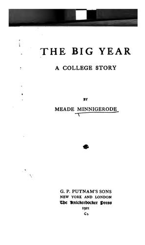 Cover for The big year