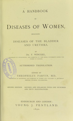 Cover for A handbook of diseases of women