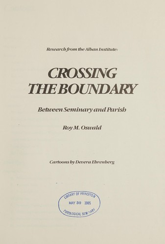 Cover for Crossing the boundary