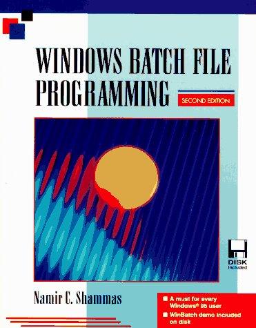 Cover for Windows Batch File Programming/Book and Disk