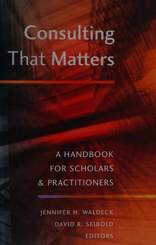 Cover for Consulting That Matters