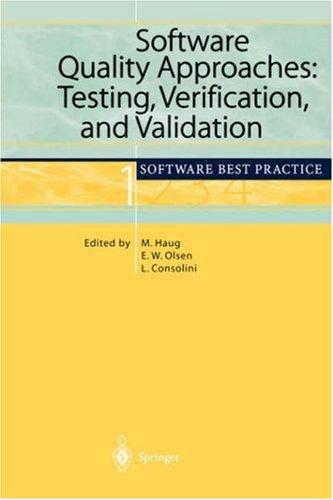 Cover for Software Quality Approaches