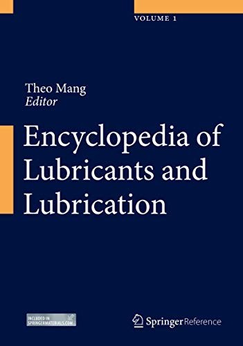 Cover for Encyclopedia of Lubricants and Lubrication