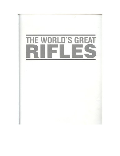 Cover for The World's Great Rifles