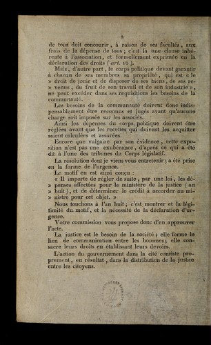 Cover for Rapport fait par Cornudet sur la re solution relative aux de penses du ministe  re de la justice acquitte es par le tre sor public, pour l'an 8