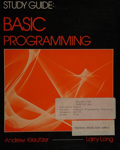 Cover for BASIC programming