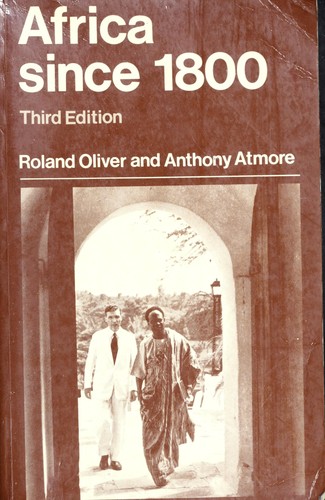 Cover for Africa since 1800