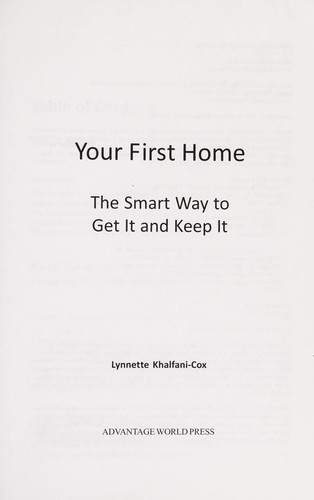 Cover for Your first home