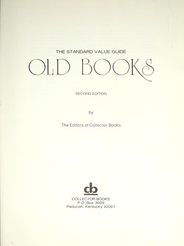 Cover for The Standard Value Guide Old Books