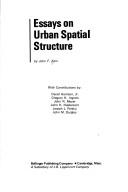 Cover for Essays on urban spatial structure
