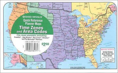 Cover for Rand McNally Time Zones Area Codes Planner Map
