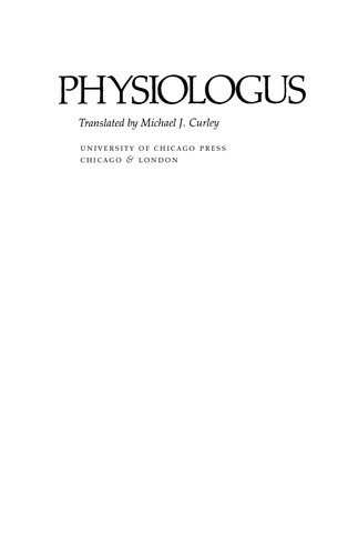 Cover for Physiologus