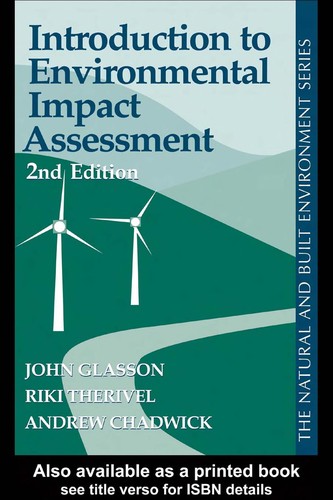 Cover for Introduction to environmental impact assessment