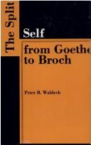 Cover for The split self