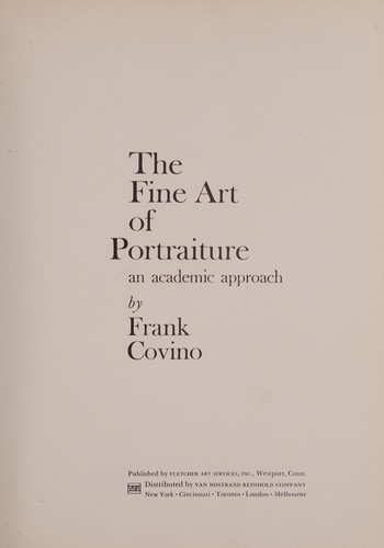 Cover for The fine art of portraiture: an academic approach.
