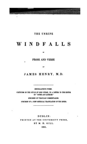 Cover for Windfalls