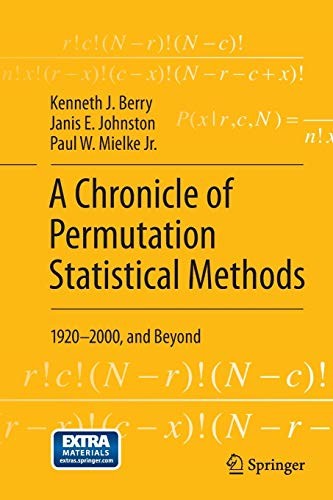 Cover for A Chronicle of Permutation Statistical Methods