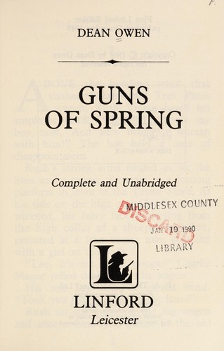 Cover for Guns of Spring
