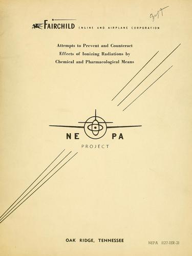 Cover for Attempts to prevent and counteract effects of ionizing radiations