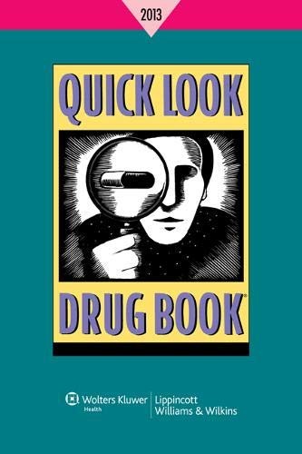 Cover for Quick Look Drug Book 2013