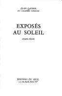 Cover for Exposés au soleil