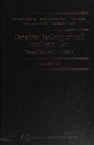 Cover for Canadian bankruptcy and insolvency law