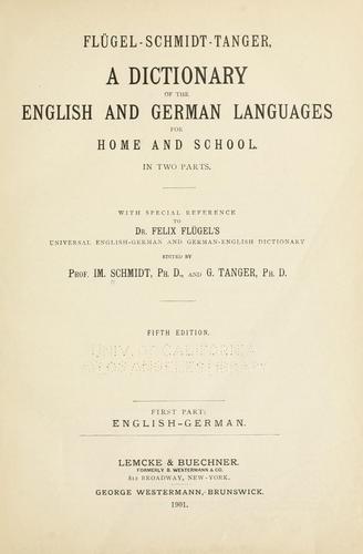 Cover for Flügel-Schmidt-Tanger