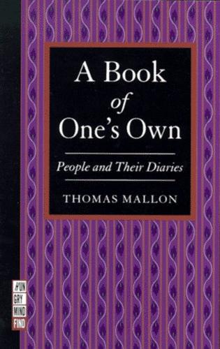 Cover for A book of one's own