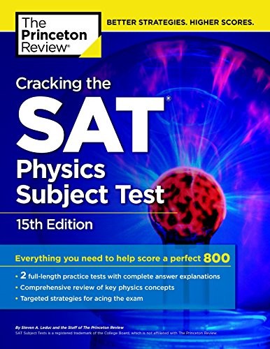 Cover for Cracking the SAT Physics Subject Test, 15th Edition (College Test Preparation)