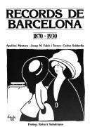 Cover for Records de Barcelona, 1870-1930
