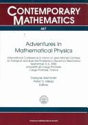 Cover for Adventures in mathematical physics