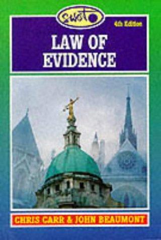 Cover for Swot Law of Evidence (Swot)