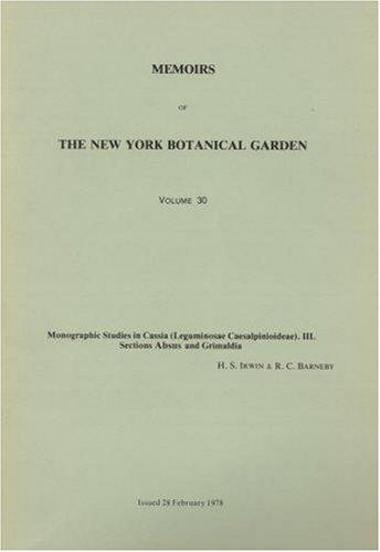 Cover for Monographic studies in Cassia (Leguminosae Caesalpinioideae), III, sections Absus and Grimaldia