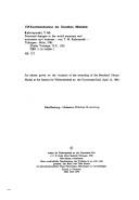Cover for Structural changes in the world economy and economics and business.