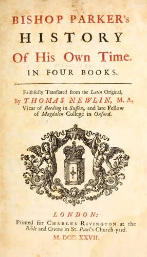 Cover for History of his own time