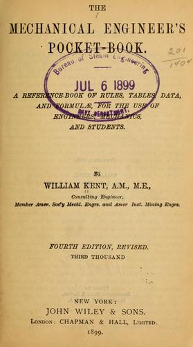 Cover for The mechanical engineer's pocket-book