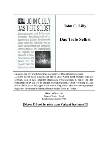 Cover for Das tiefe Selbst