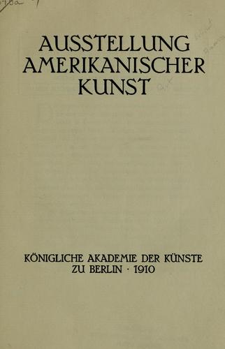 Cover for Ausstellung amerikanischer kunst