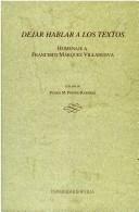 Cover for Dejar hablar a los textos