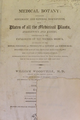 Cover for Medical botany