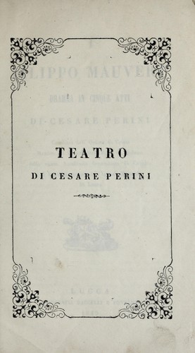 Cover for Filippo Mauvert