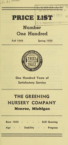 Cover for Price list